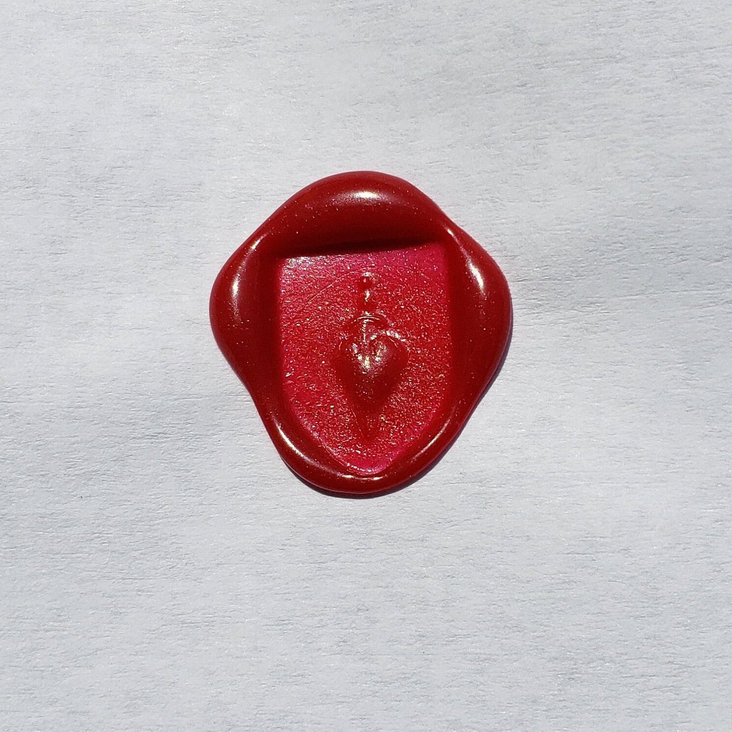 Heart dagger wax seal signet ring