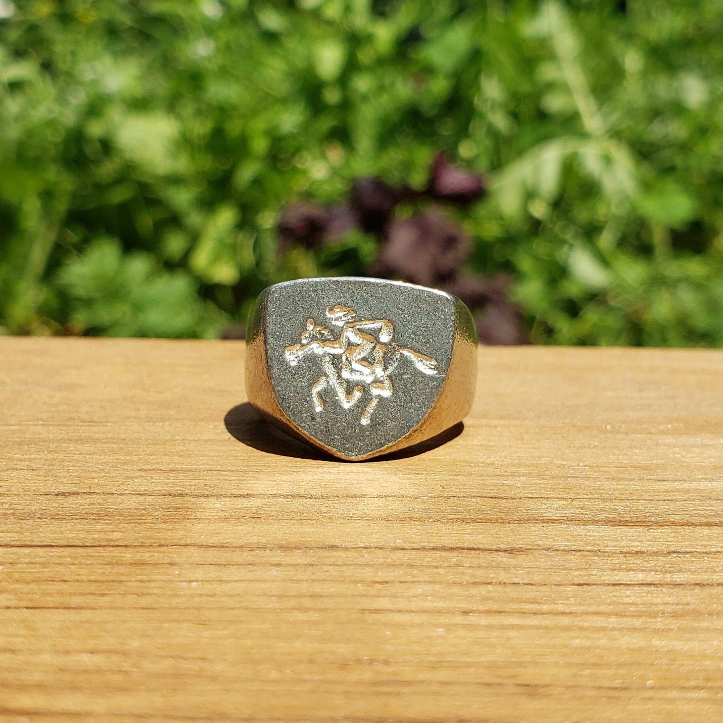 Pony express wax seal signet ring