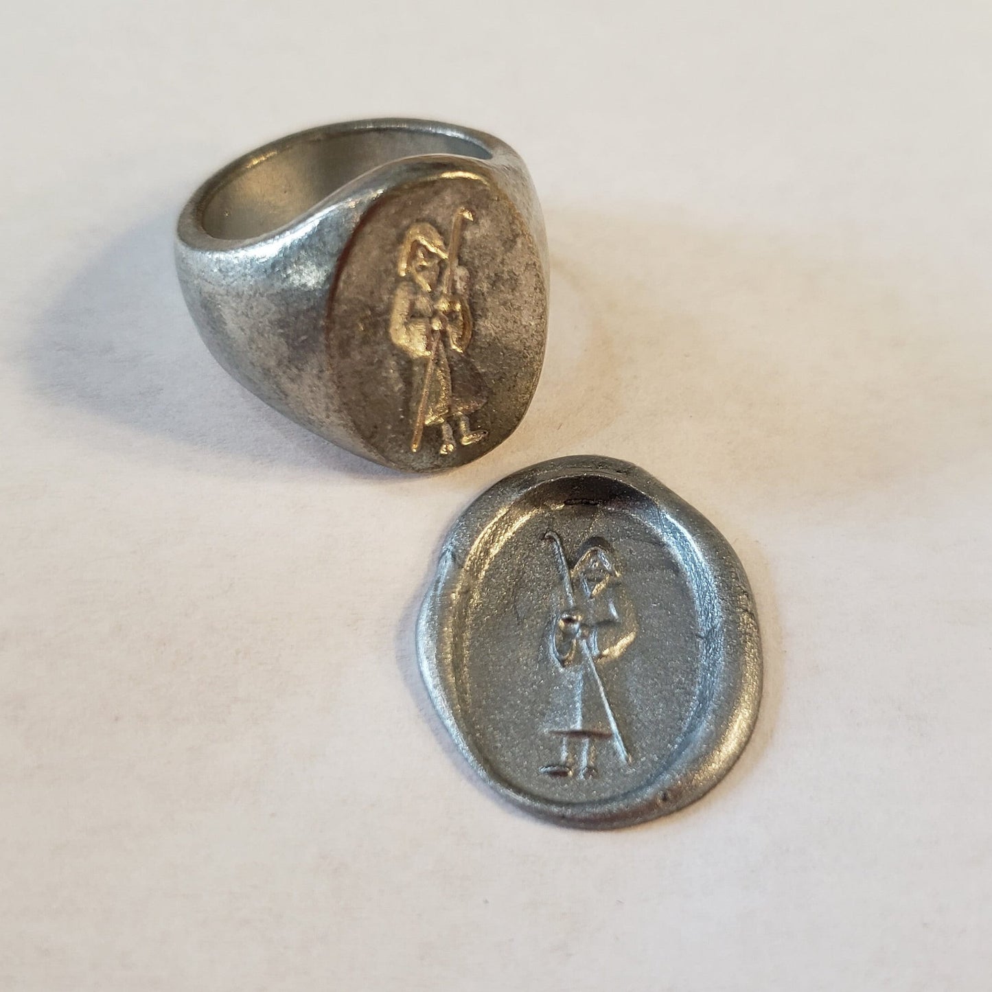 Odin wax seal signet ring