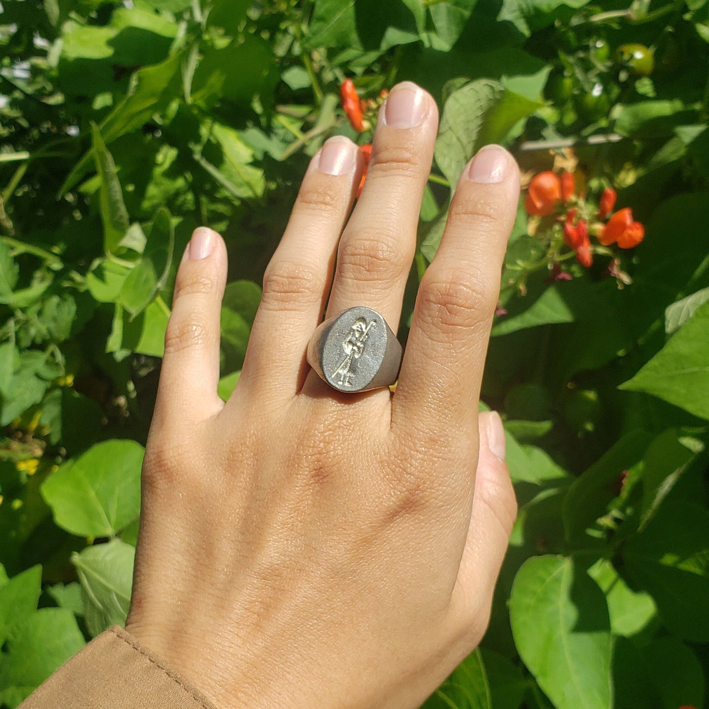 Odin wax seal signet ring