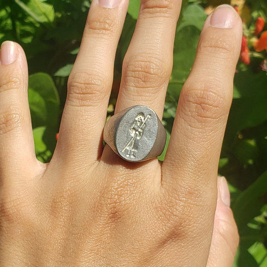 Odin wax seal signet ring