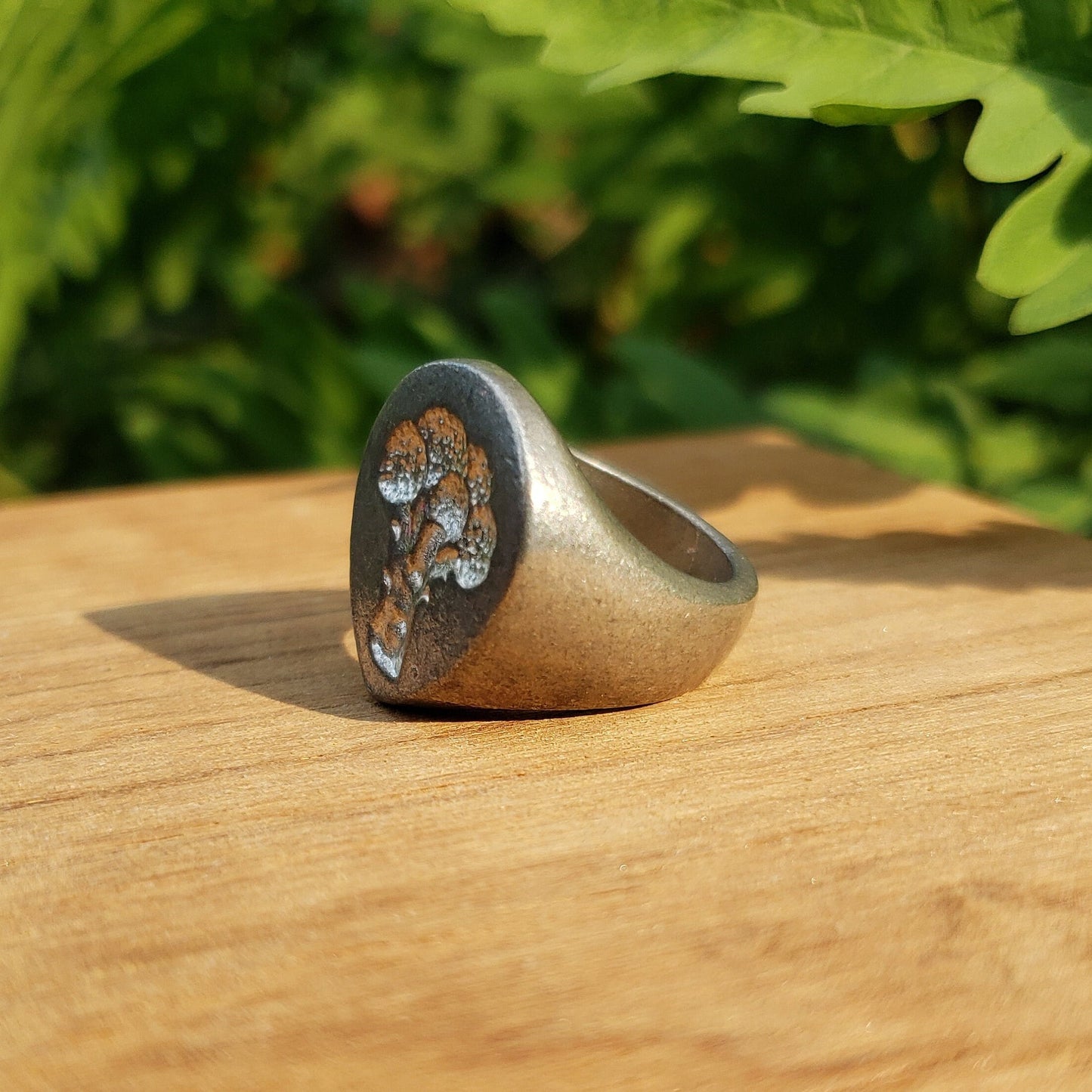 Broccoli wax seal signet ring