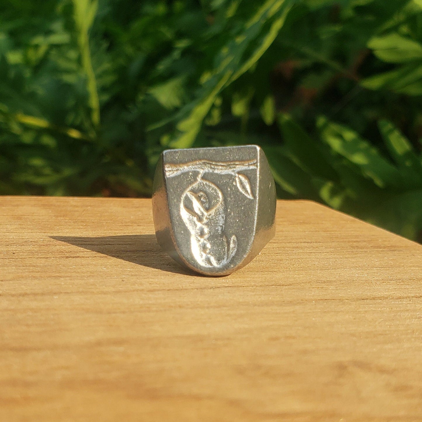 Tailorbird wax seal signet ring