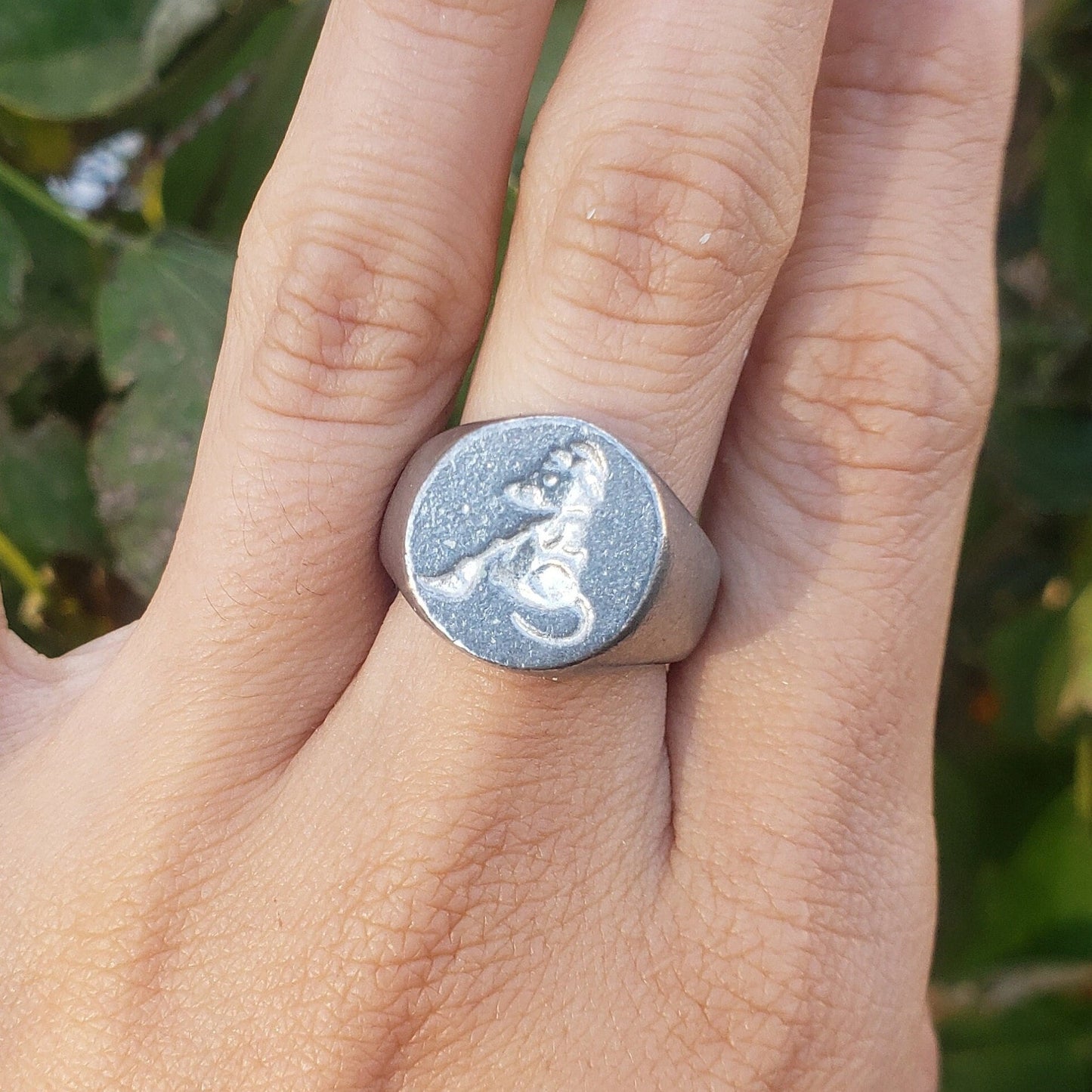 House mouse wax seal signet ring