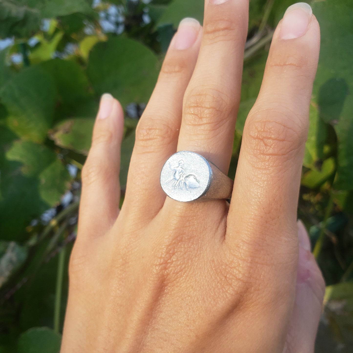 Arachne wax seal signet ring