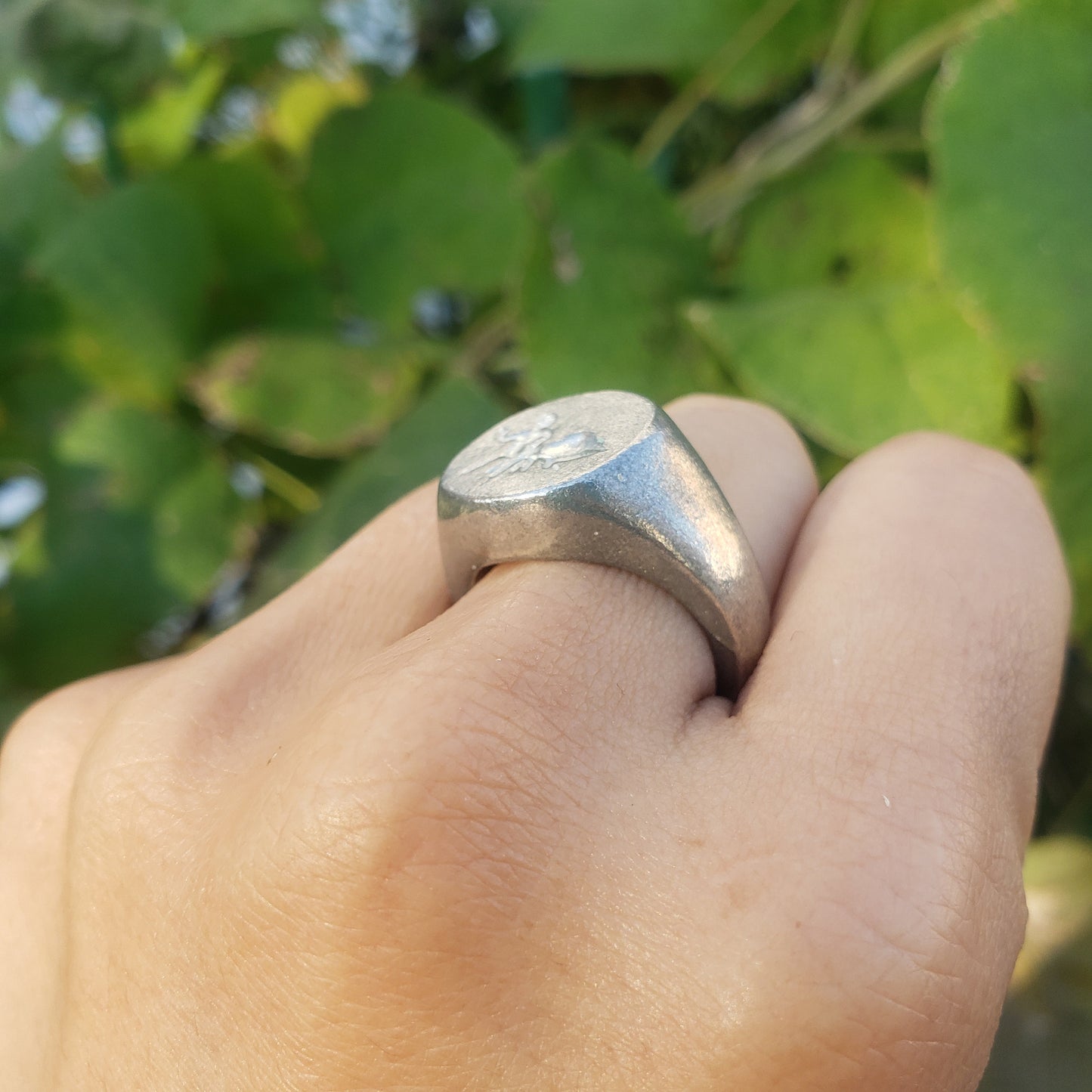 Arachne wax seal signet ring