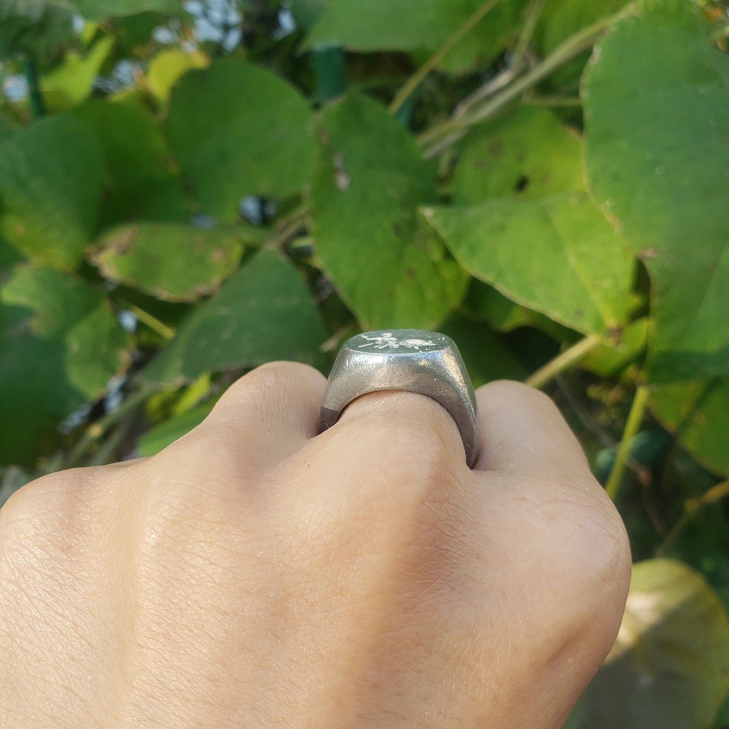 Arachne wax seal signet ring