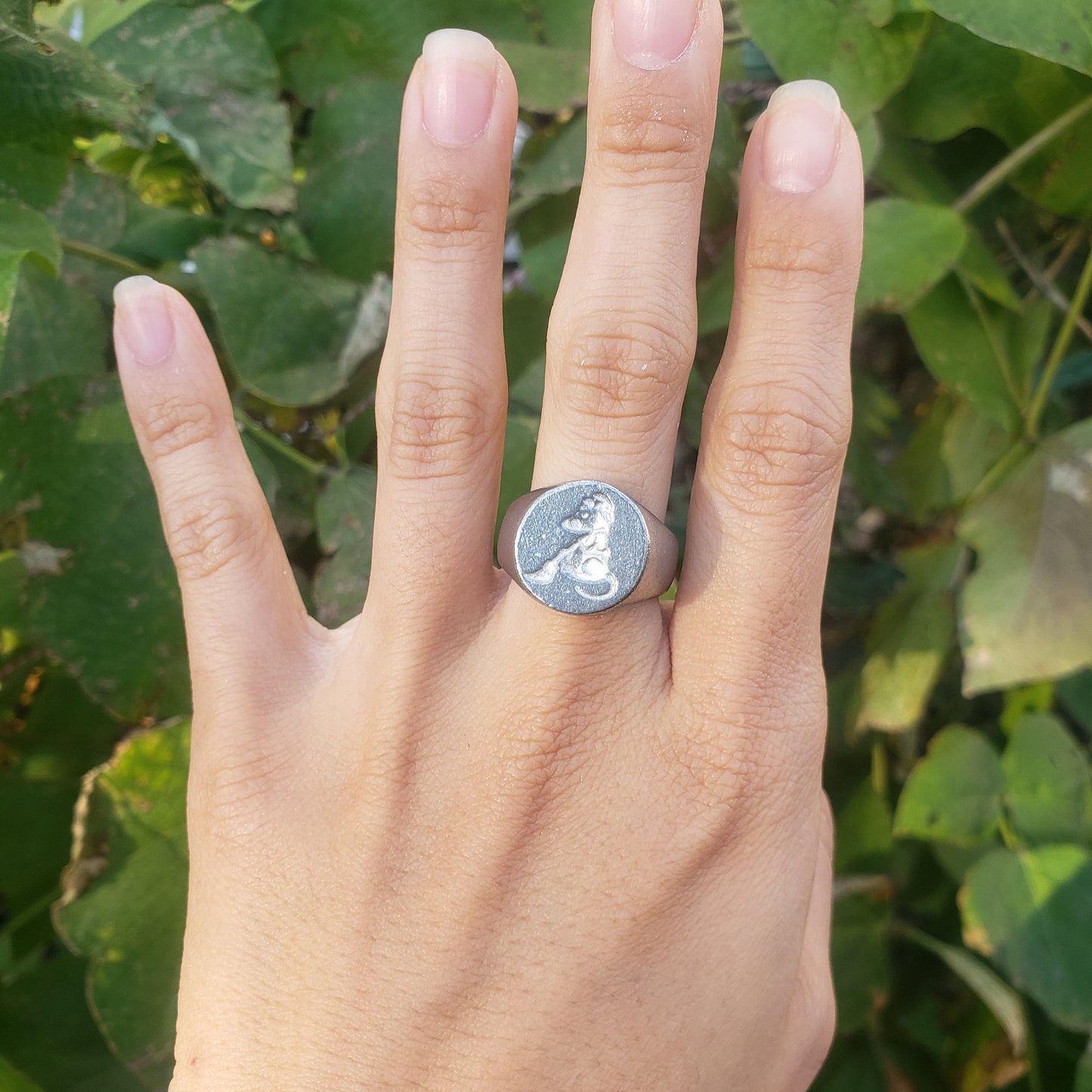 House mouse wax seal signet ring