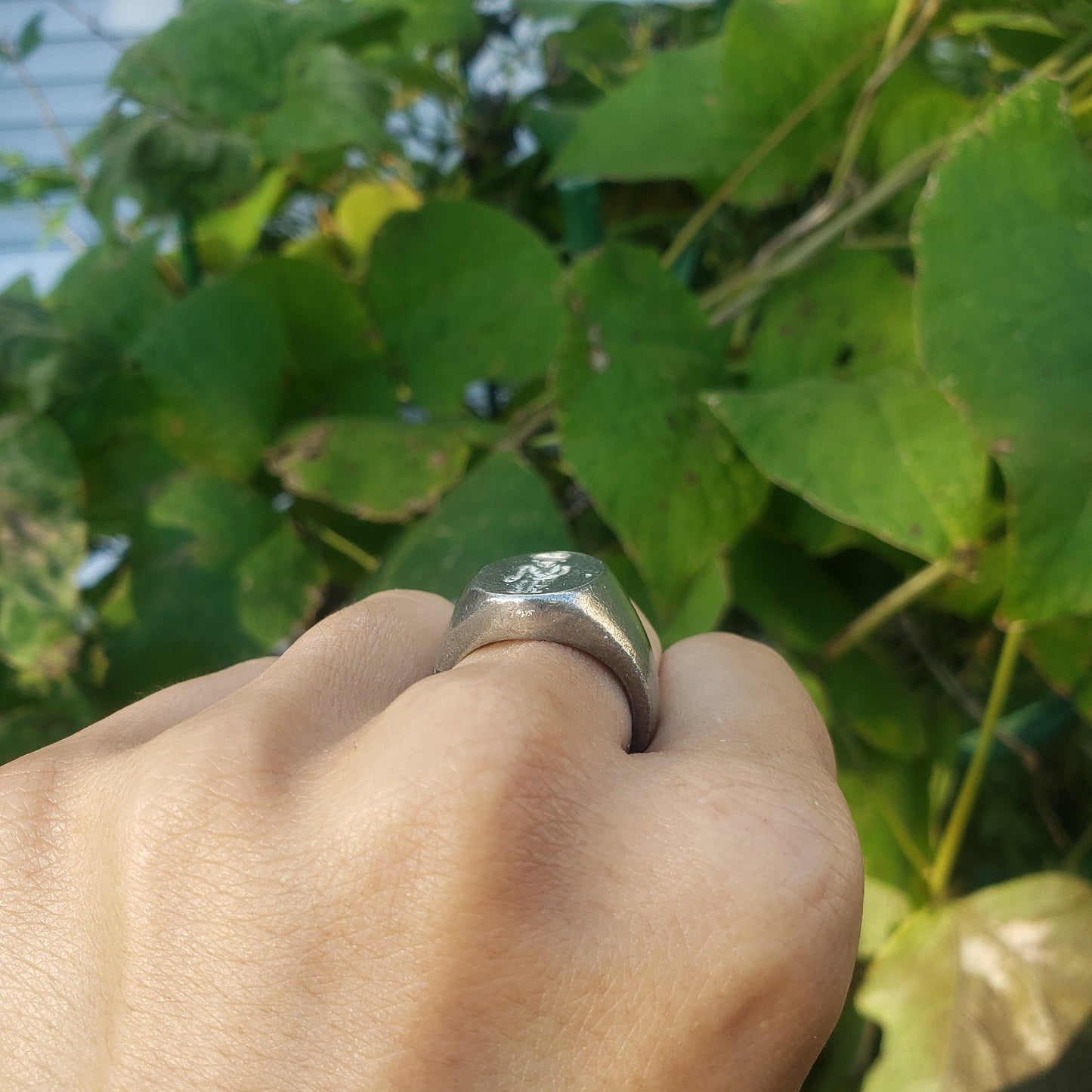 Sekhmet wax seal signet ring