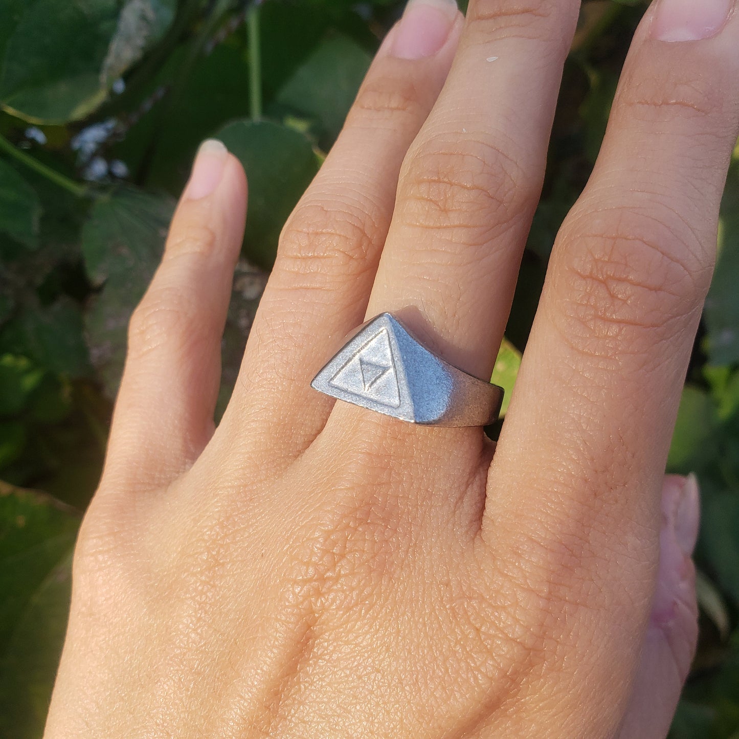 Sierpinski's Triangles wax seal signet ring