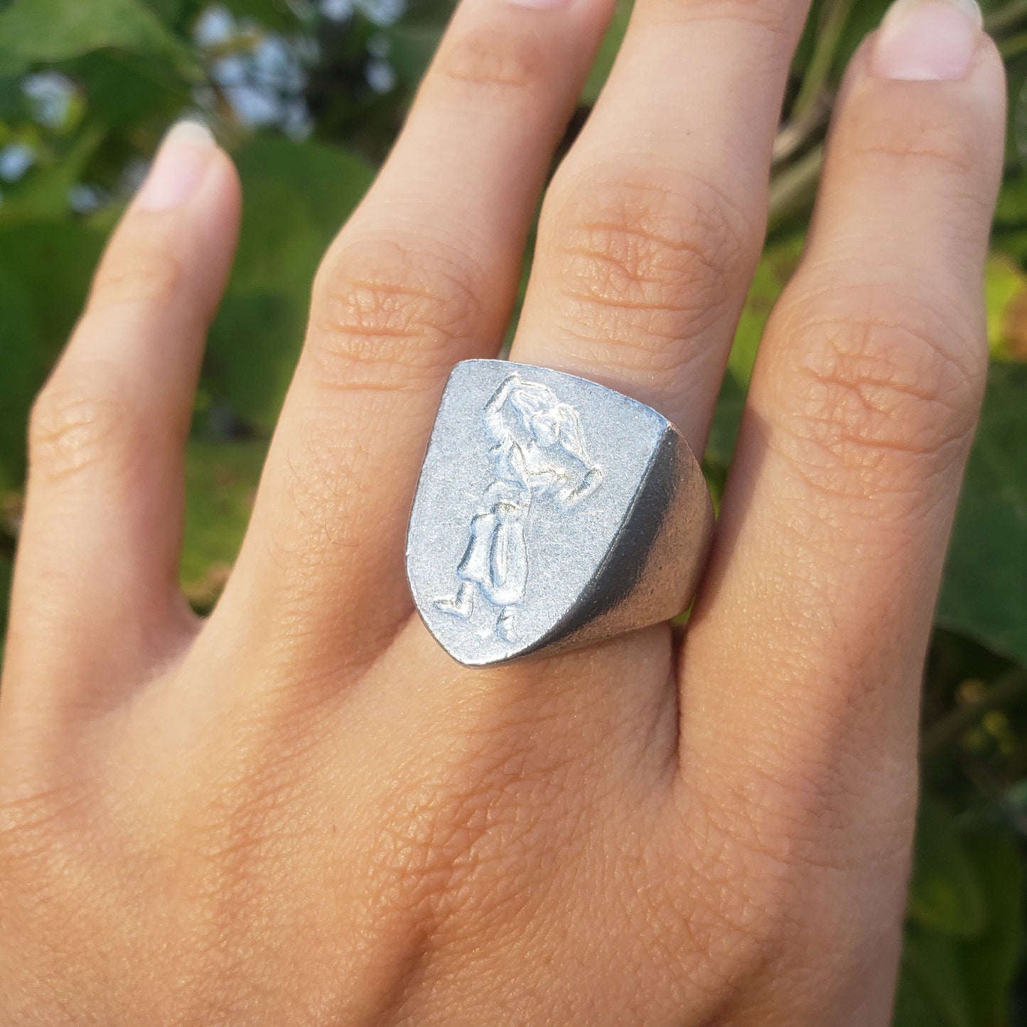 Cassandra wax seal signet ring