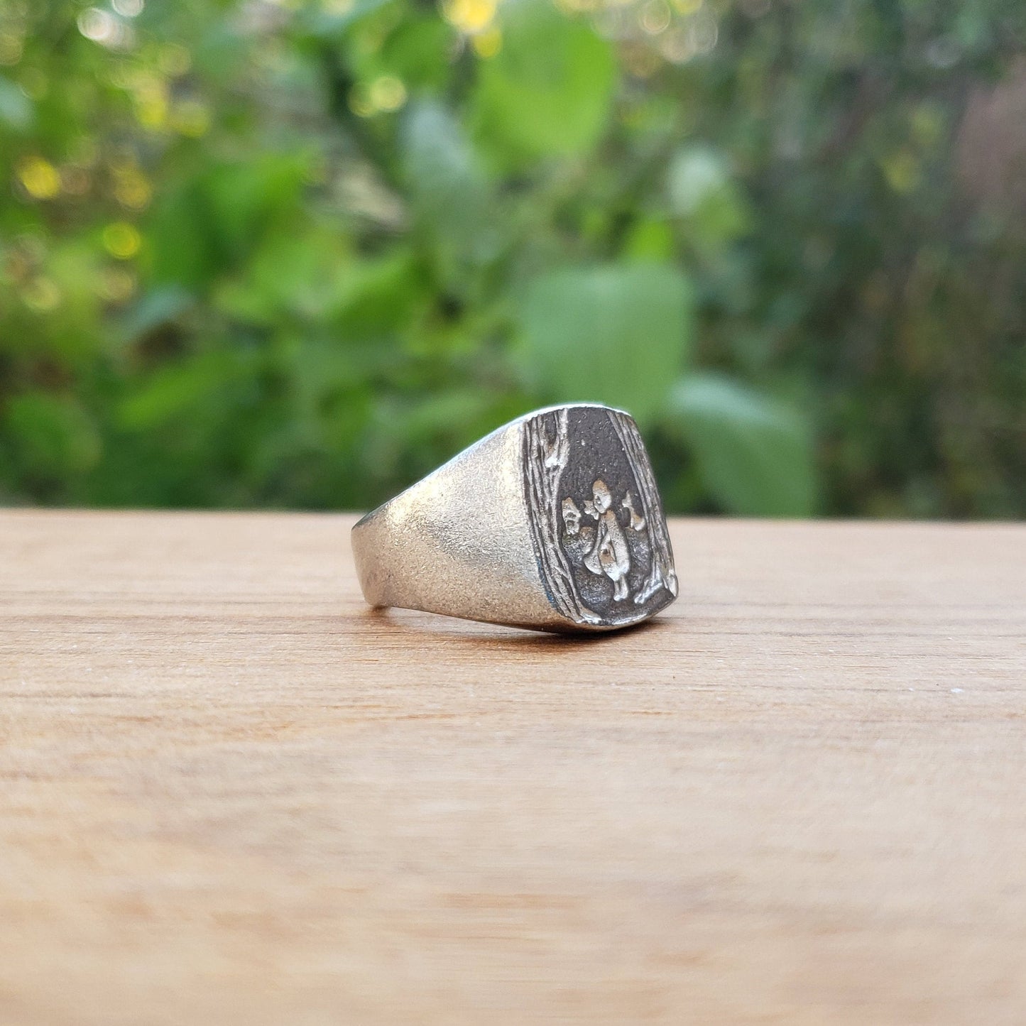 Little red riding hood wax seal signet ring