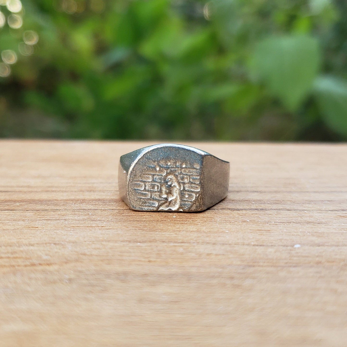 Little match girl wax seal signet ring