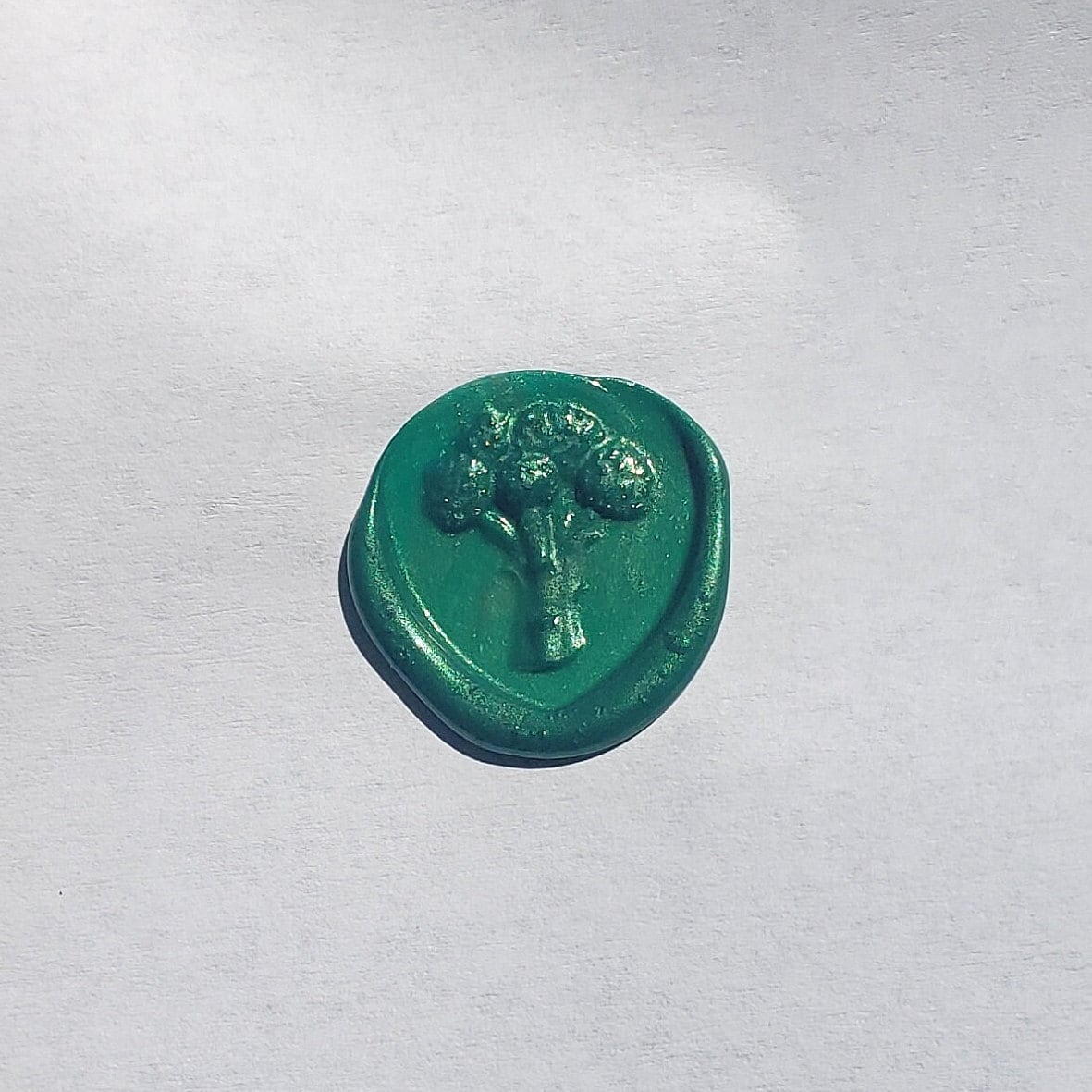 Broccoli wax seal signet ring