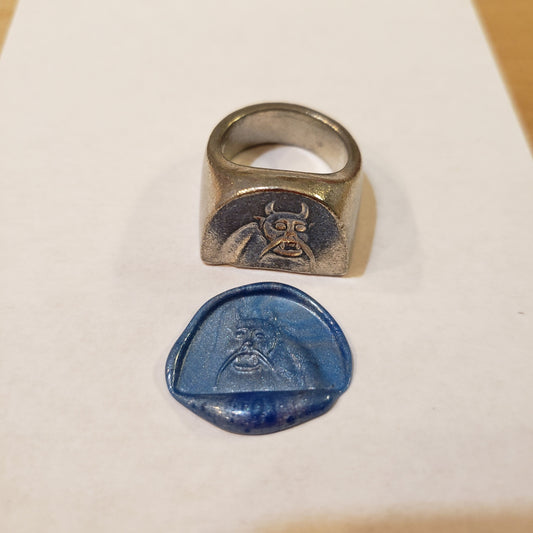 Bunyip wax seal signet ring