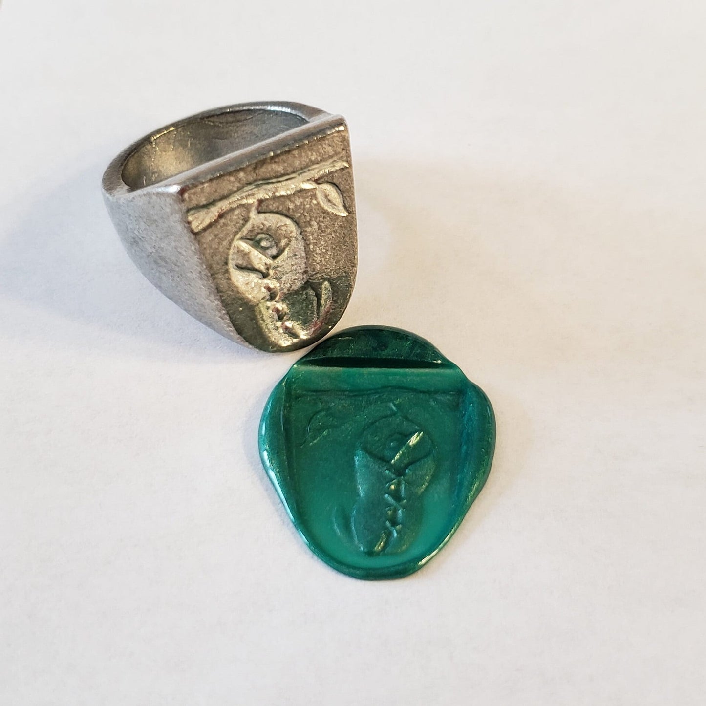 Tailorbird wax seal signet ring