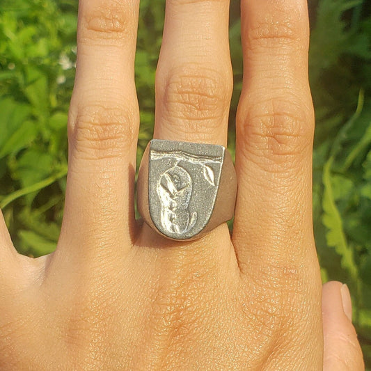 Tailorbird wax seal signet ring