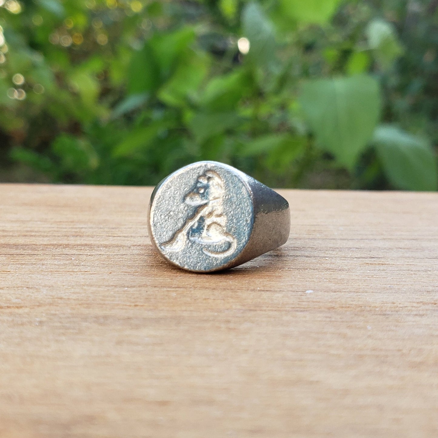 House mouse wax seal signet ring