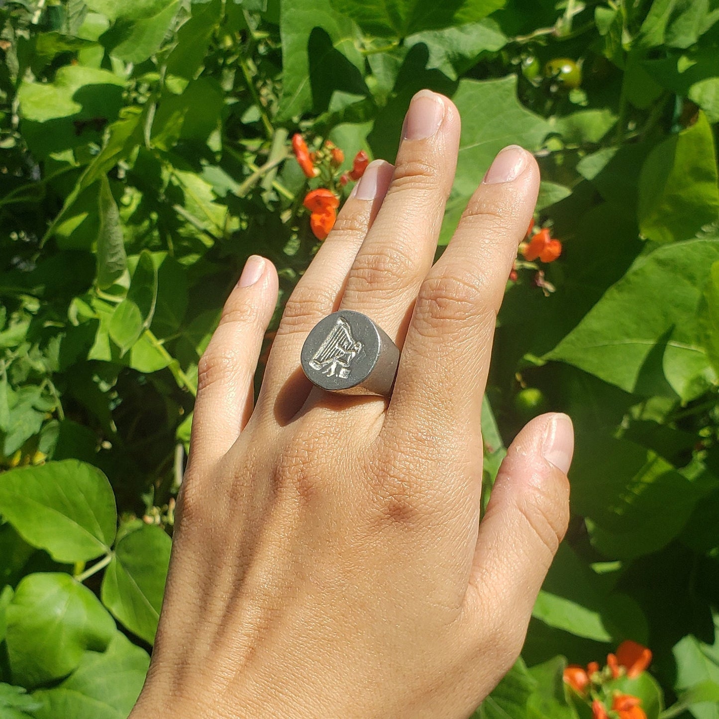 Harp wax seal signet ring