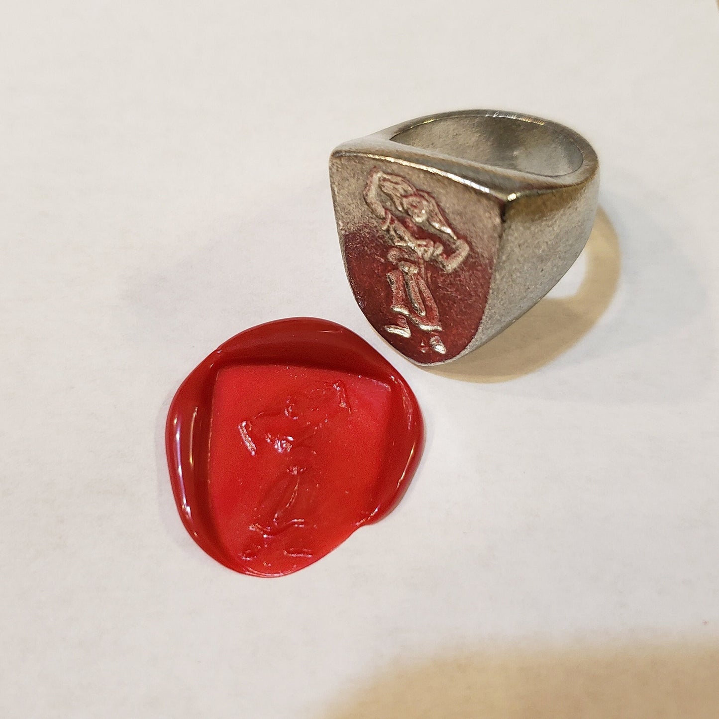 Cassandra wax seal signet ring