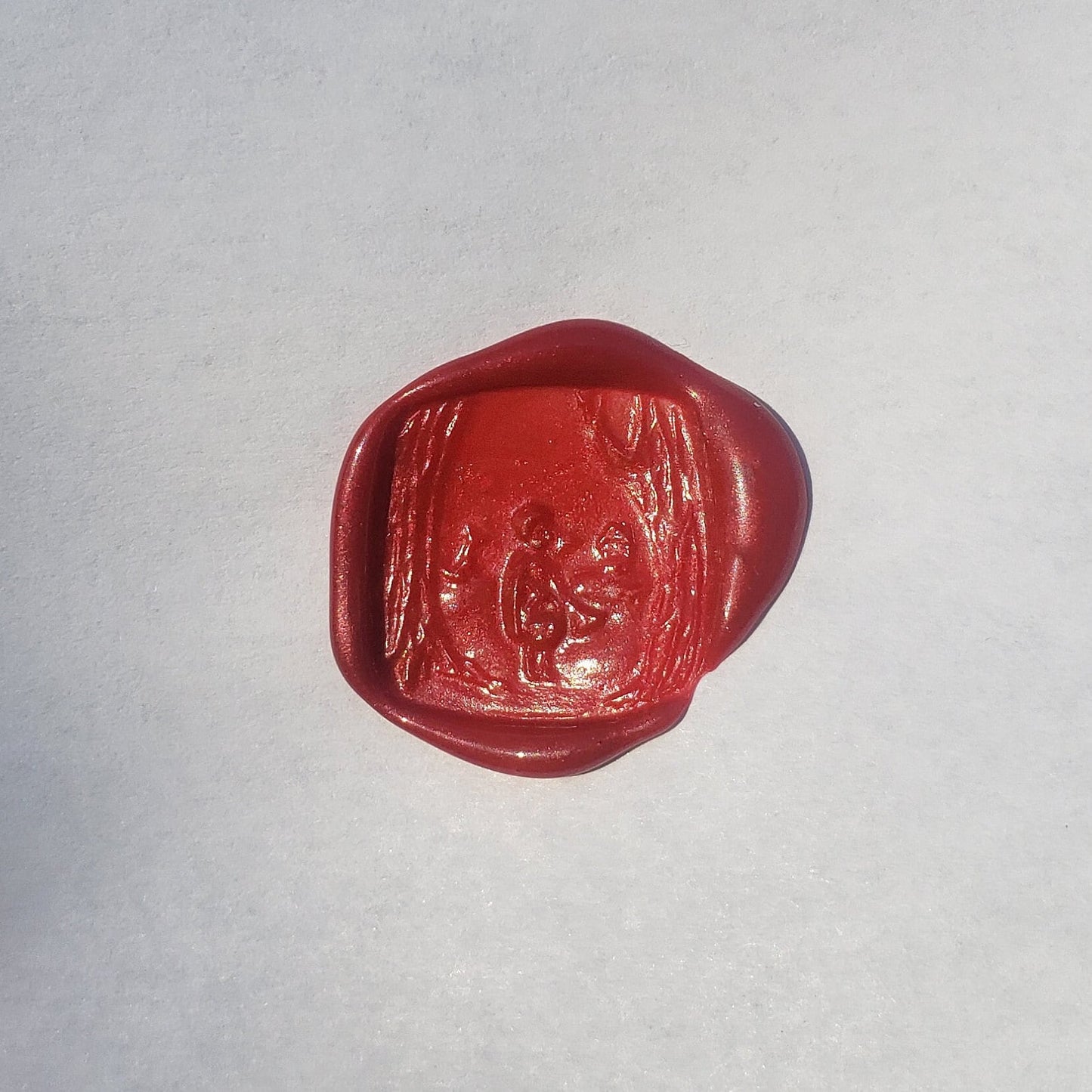 Little red riding hood wax seal signet ring