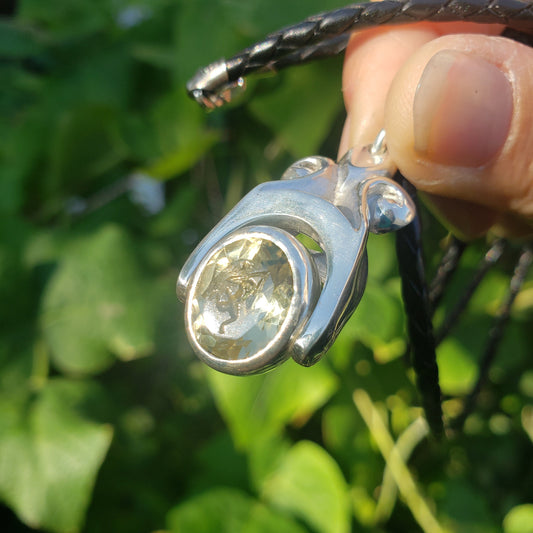 Citrine satyr pendant