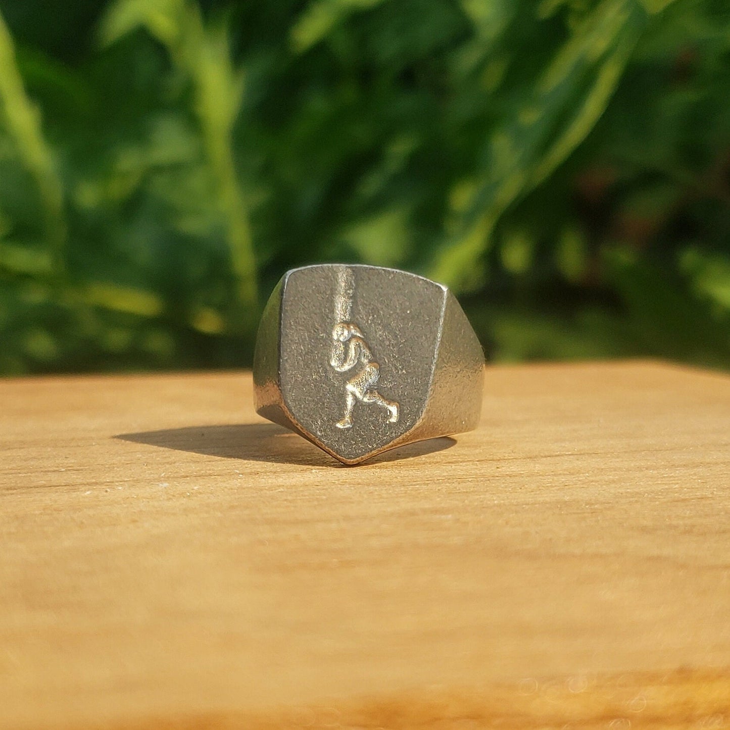 Caber toss lift wax seal signet ring