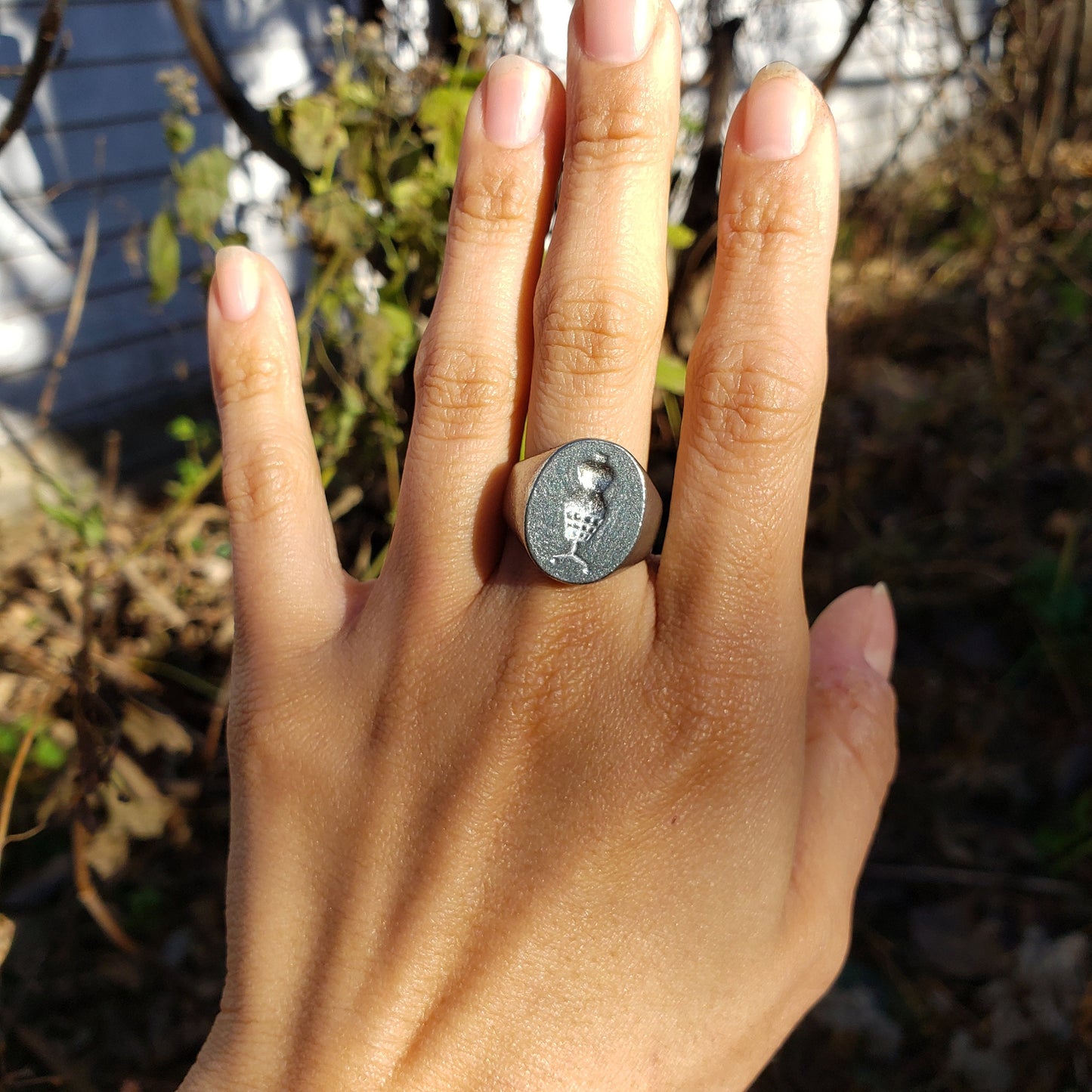 Dress form wax seal signet ring