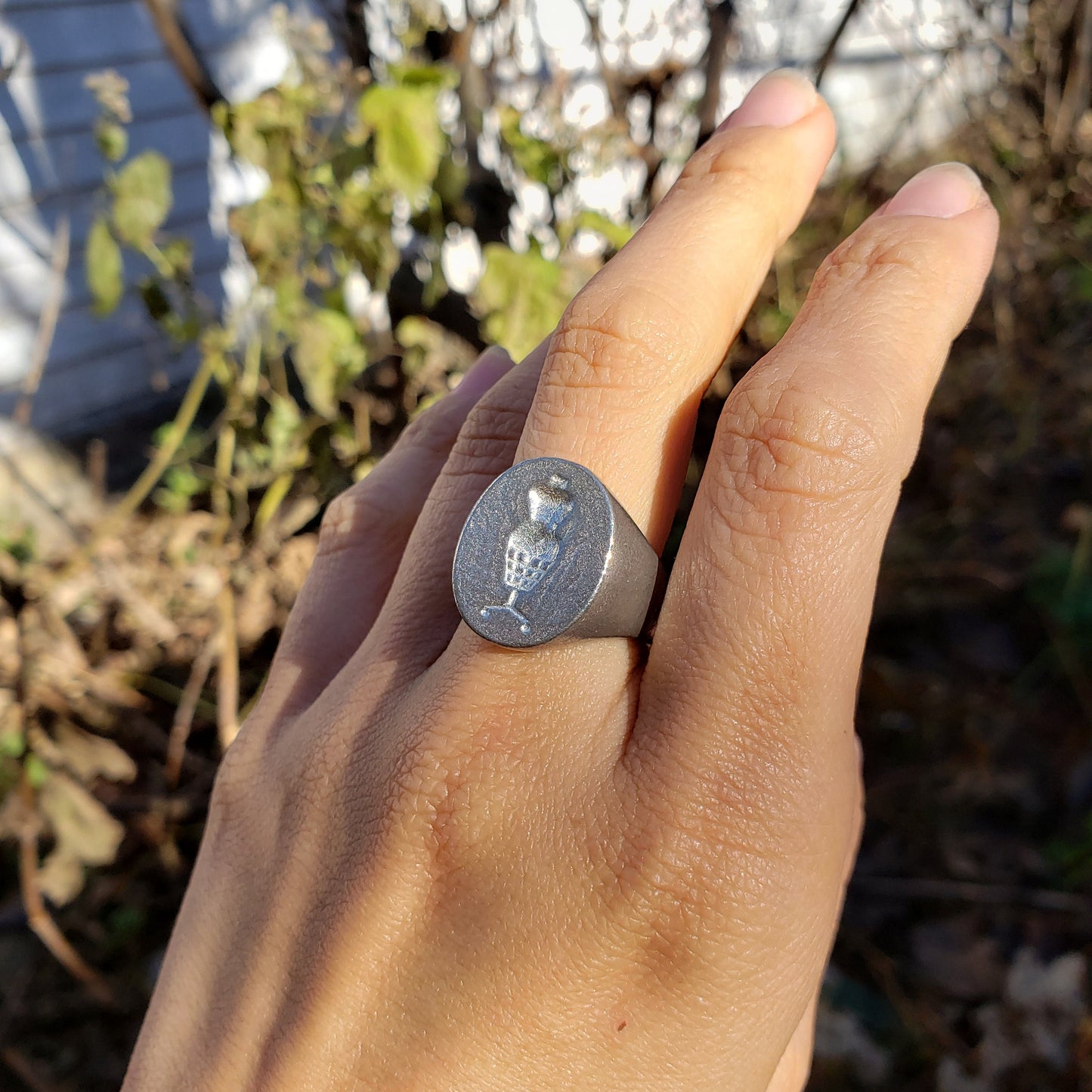 Dress form wax seal signet ring