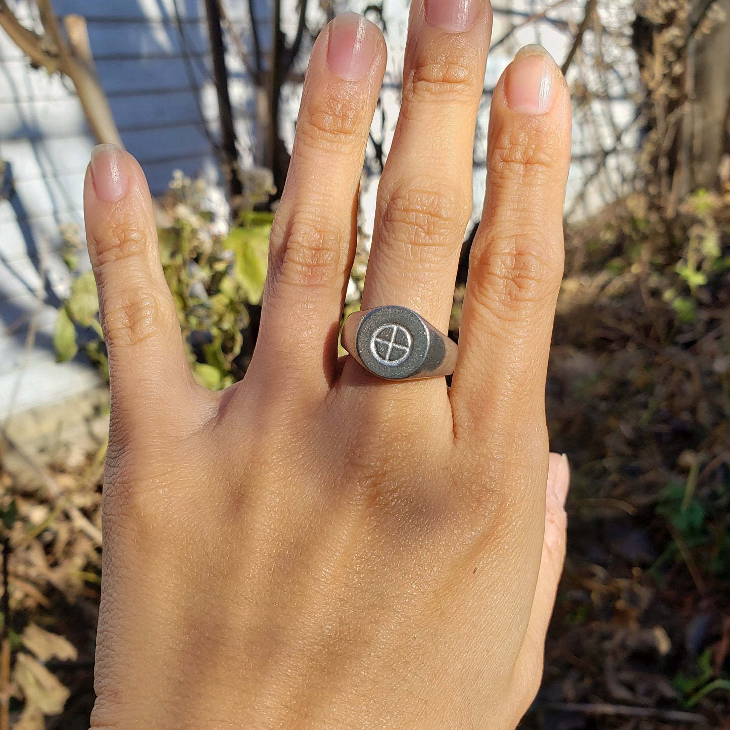 Earth sign wax seal signet ring