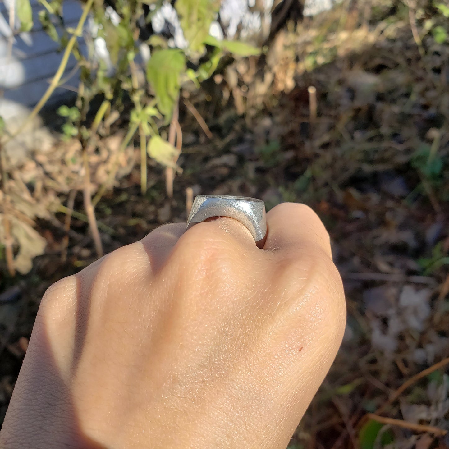 Embracing the sun wax seal signet ring