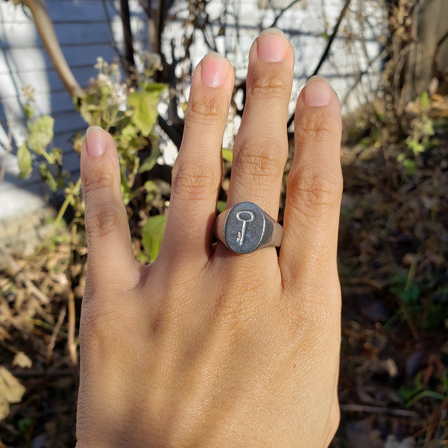 Key wax seal signet ring