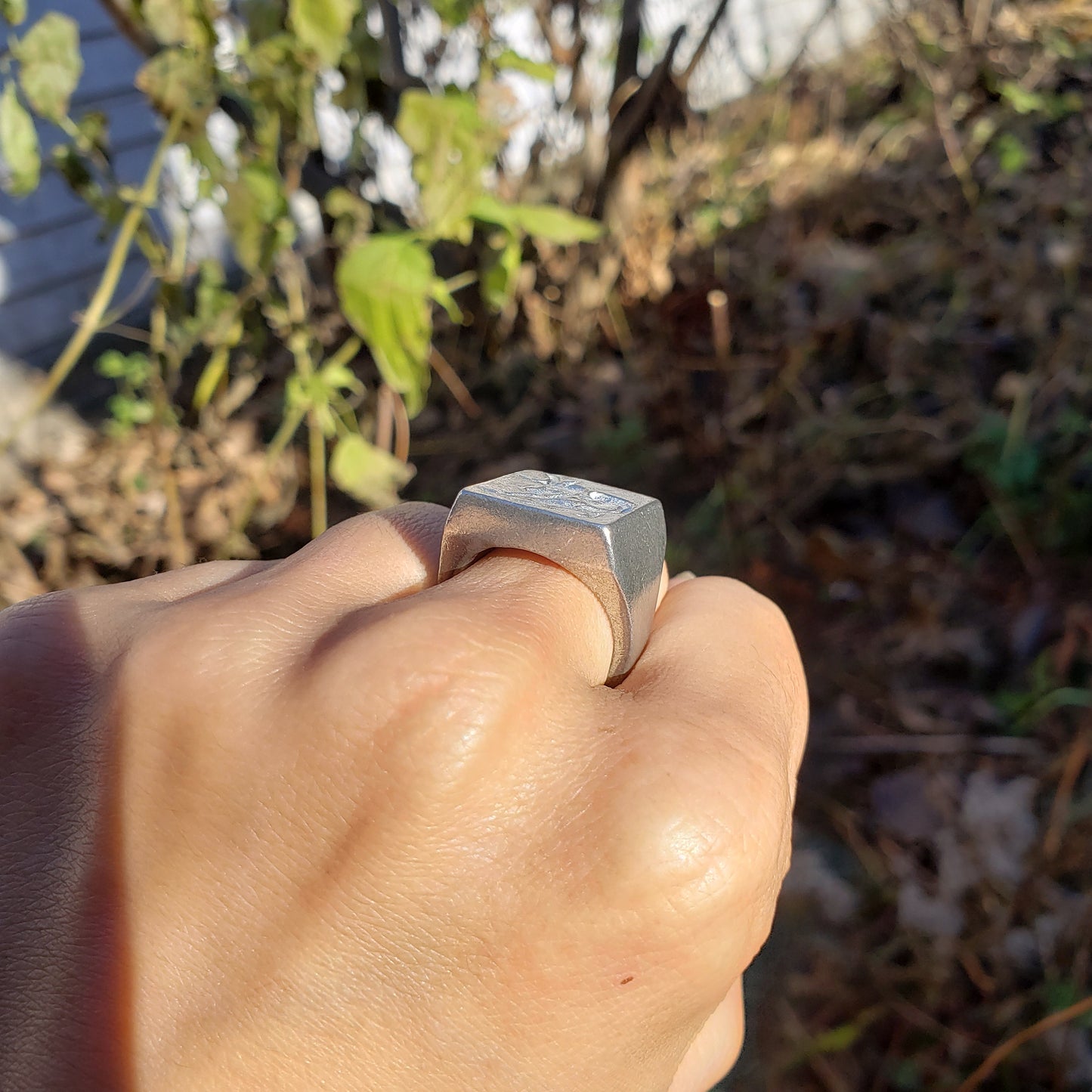 Minotaur wax seal signet ring