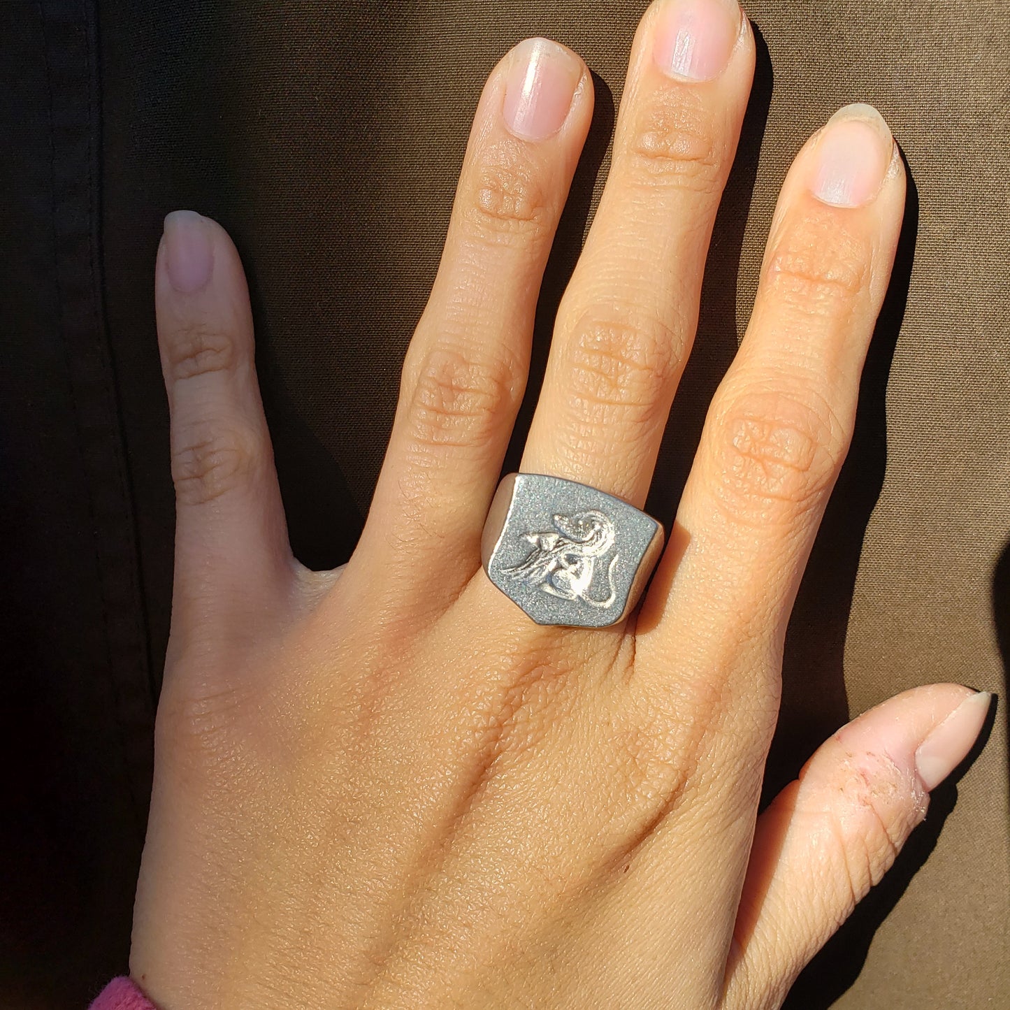 Ratpunzel wax seal signet ring