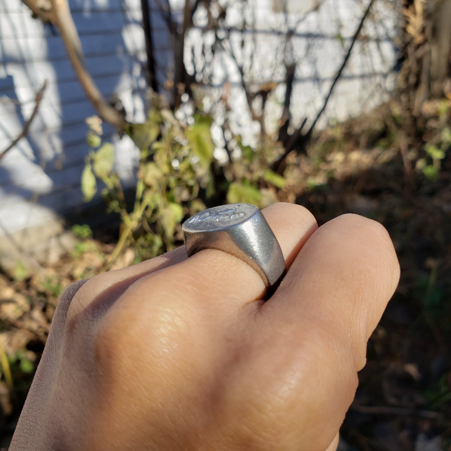 Submarine wax seal signet ring