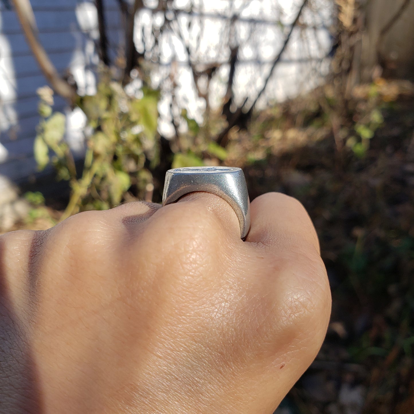 Submarine wax seal signet ring