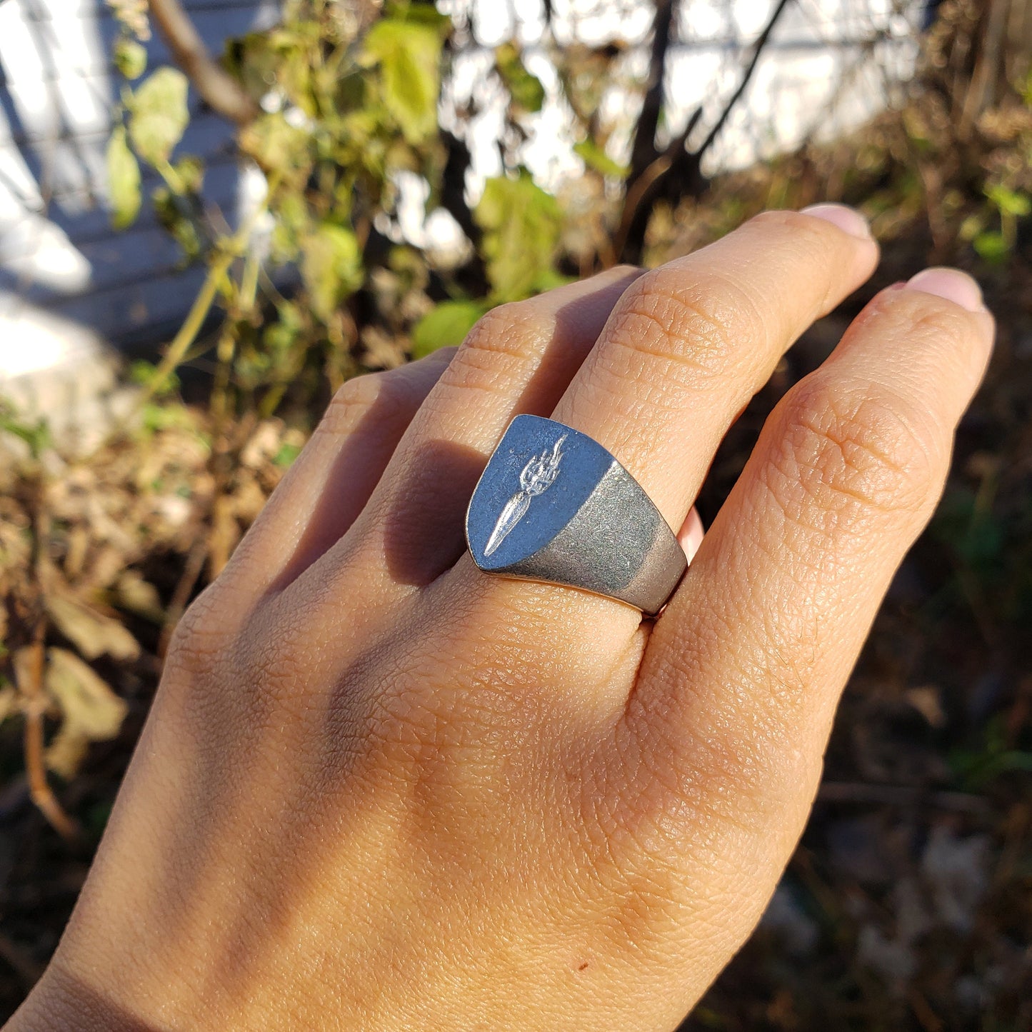 Torch wax seal signet ring