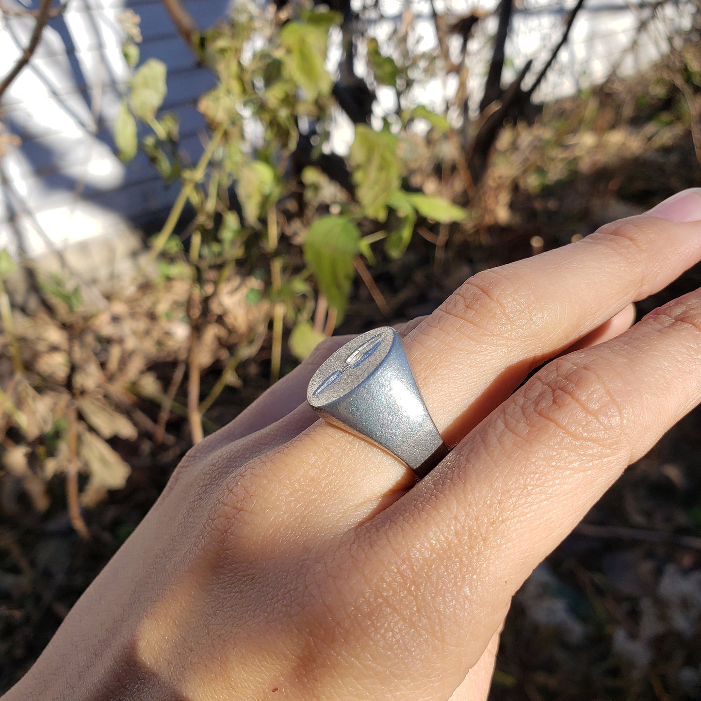 Trowel wax seal signet ring