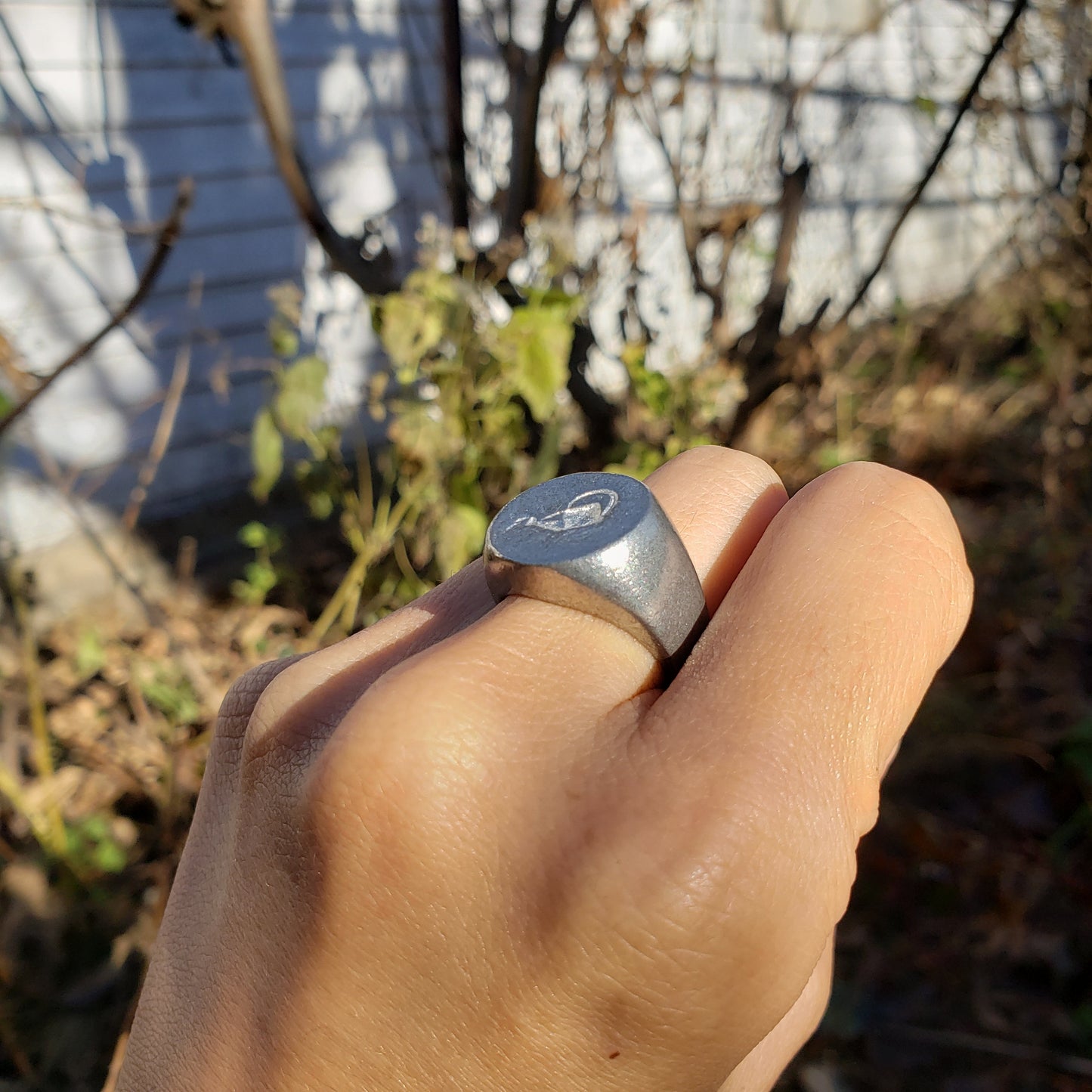 Watering can wax seal signet ring