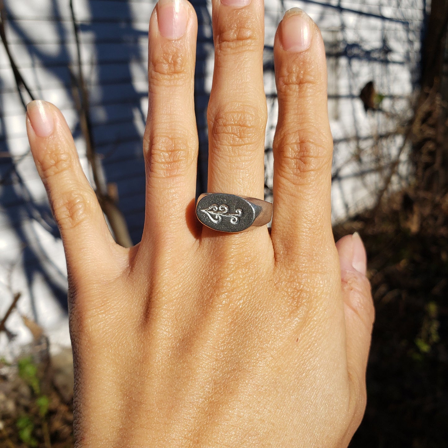 Wind wax seal signet ring