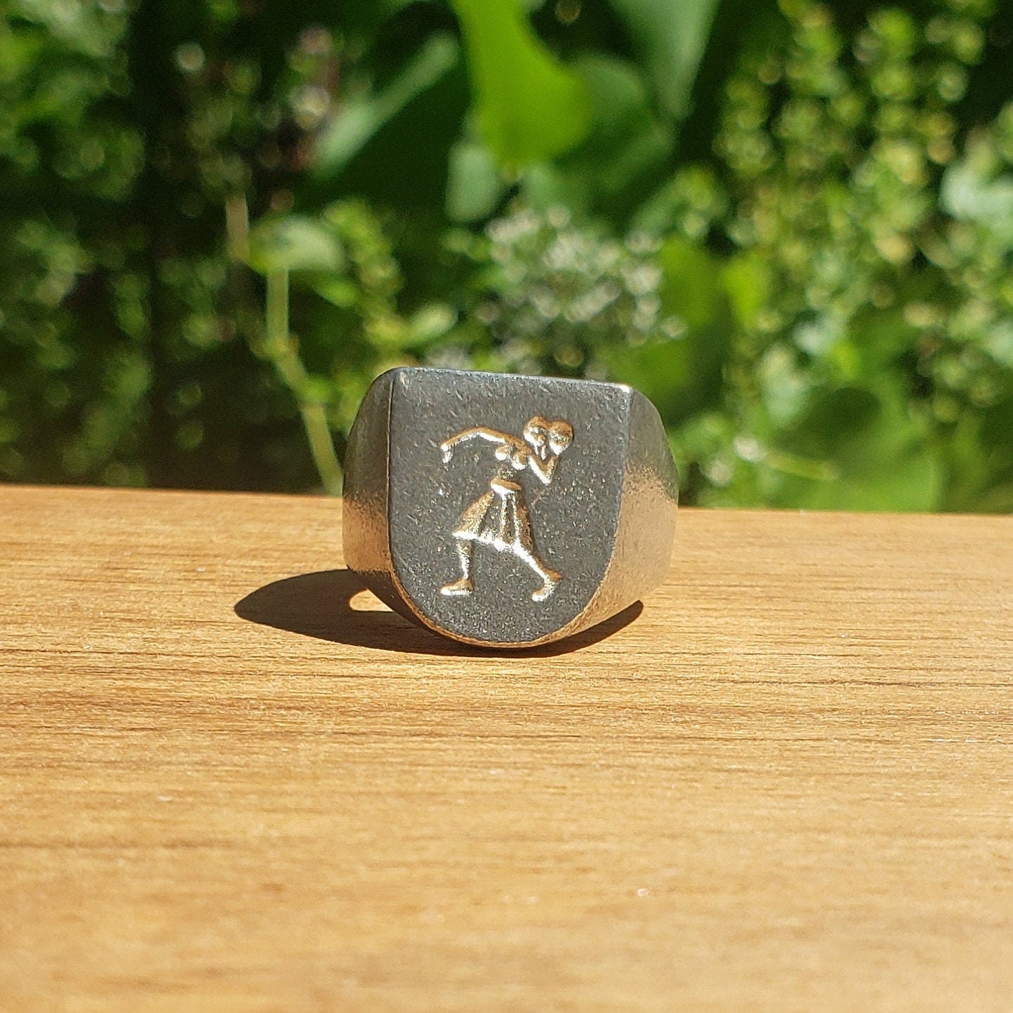 shot put wax seal signet ring