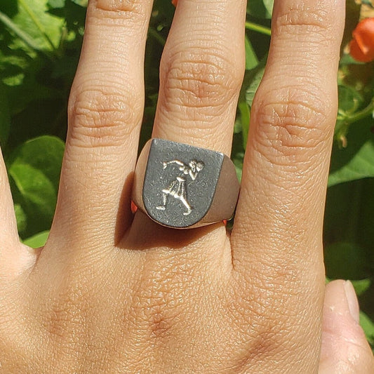 shot put wax seal signet ring