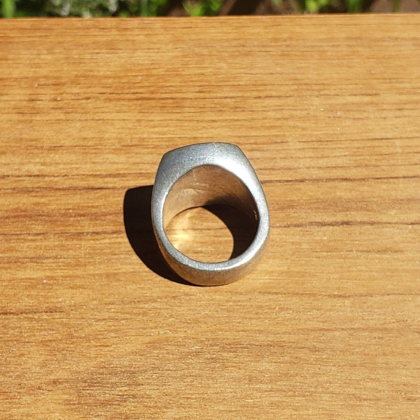 Fingers crossed wax seal signet ring