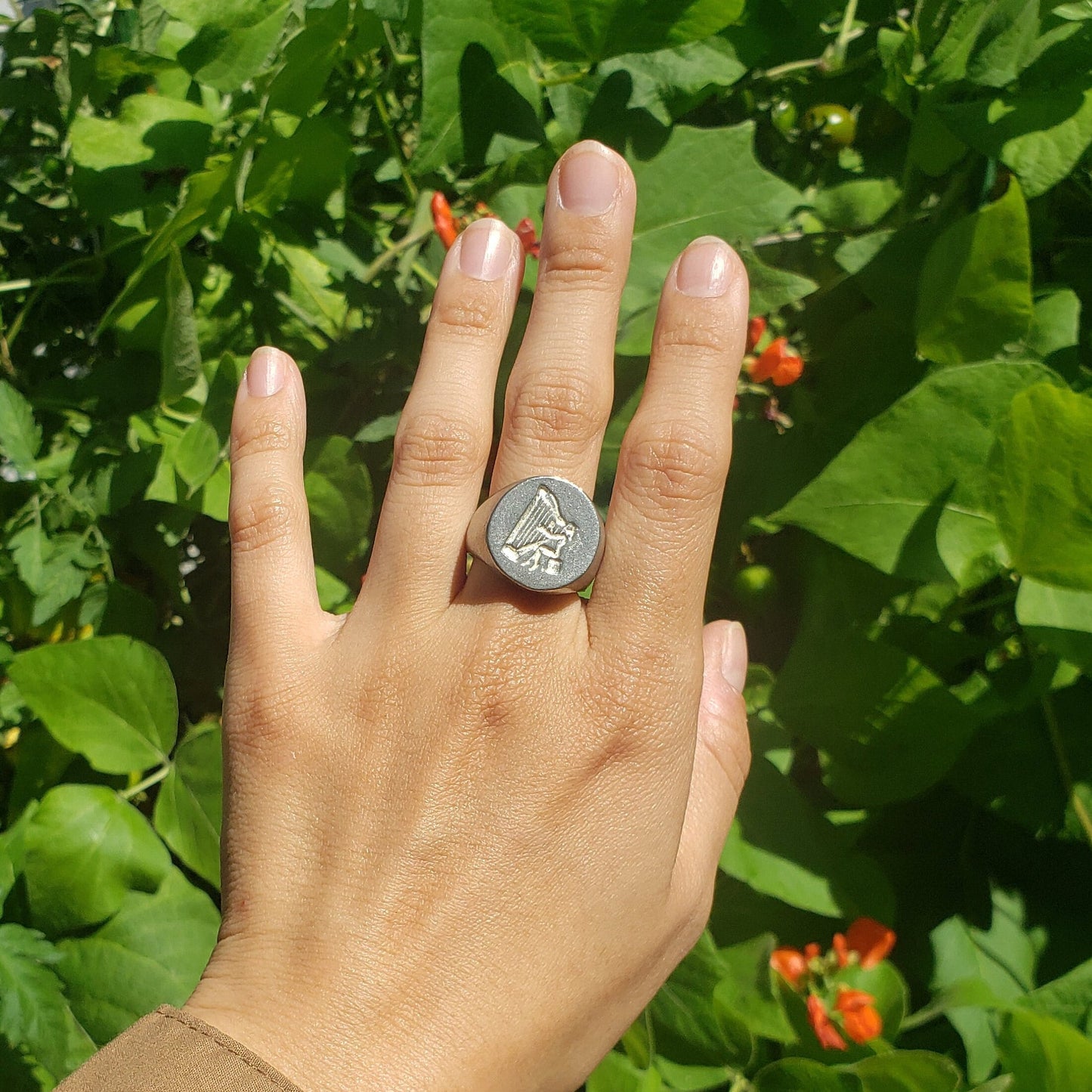 Harp wax seal signet ring