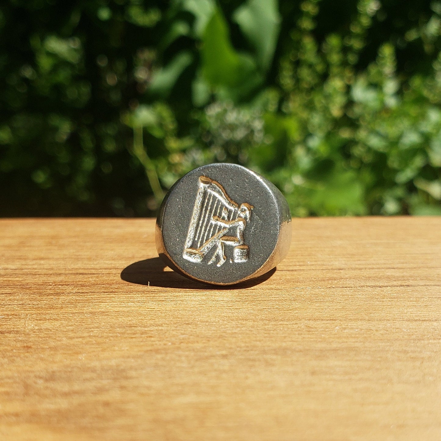 Harp wax seal signet ring