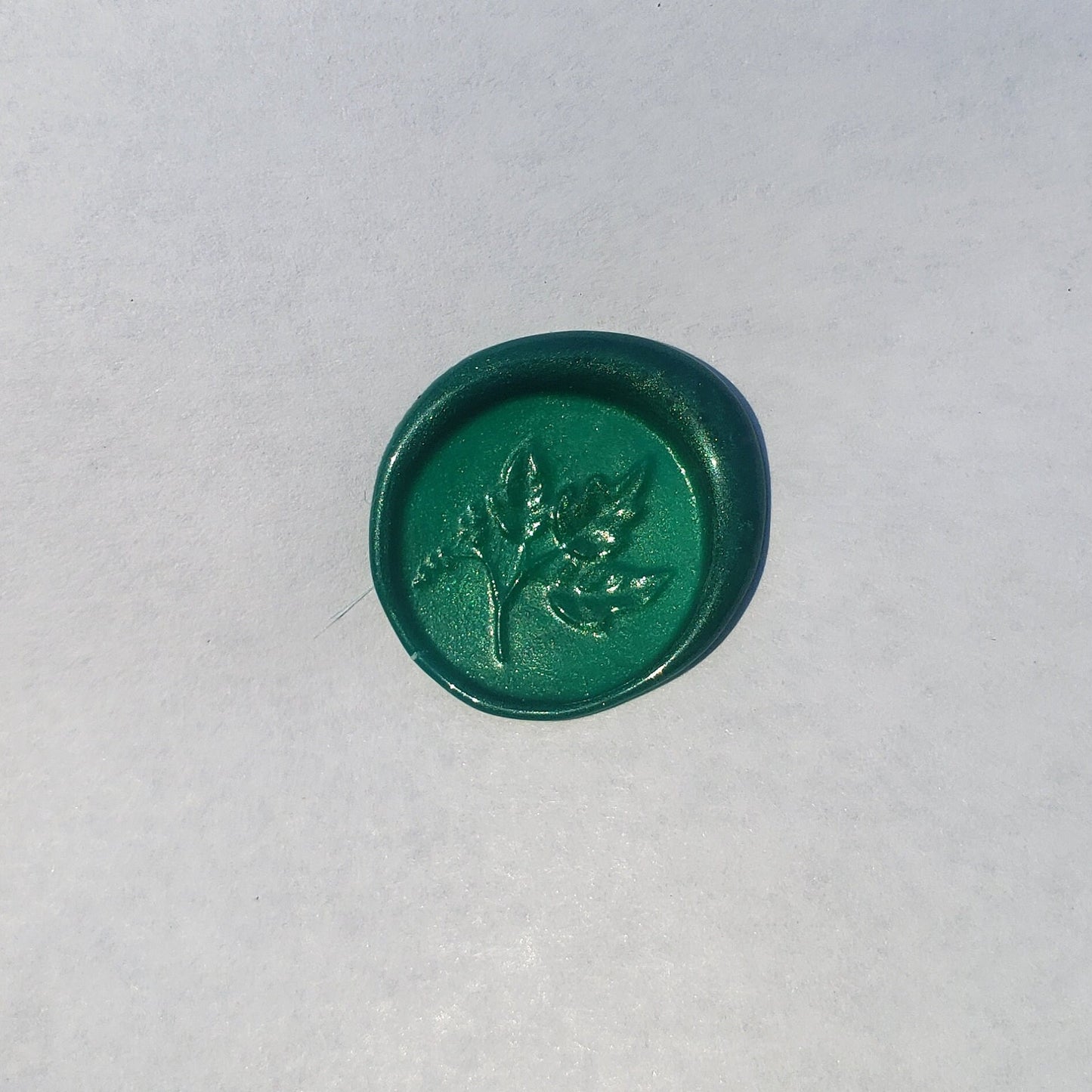 Poison ivy wax seal signet ring