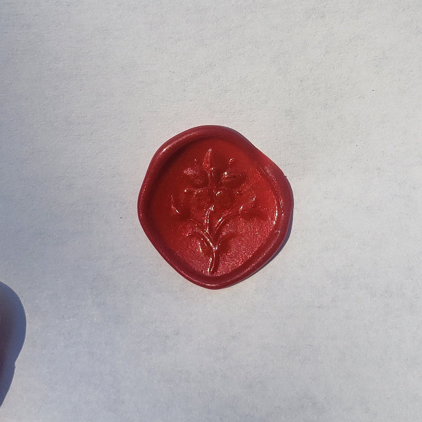 Pimpernel wax seal signet ring