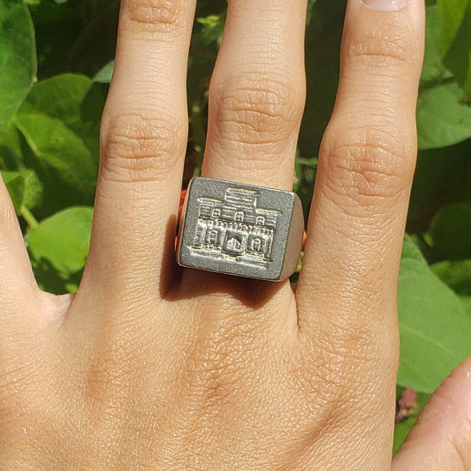 Saloon wax seal signet ring