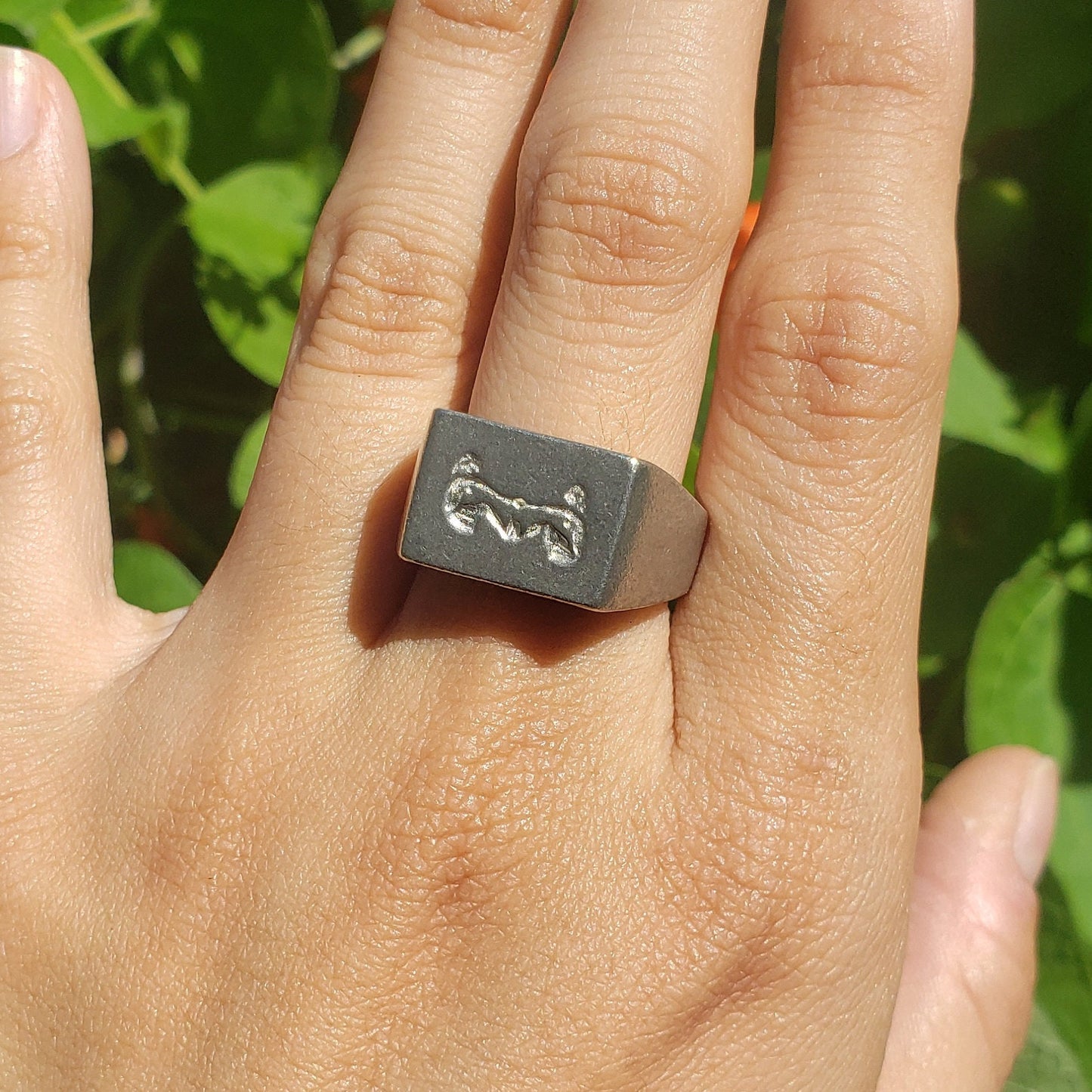 Maide-leisg wax seal signet ring