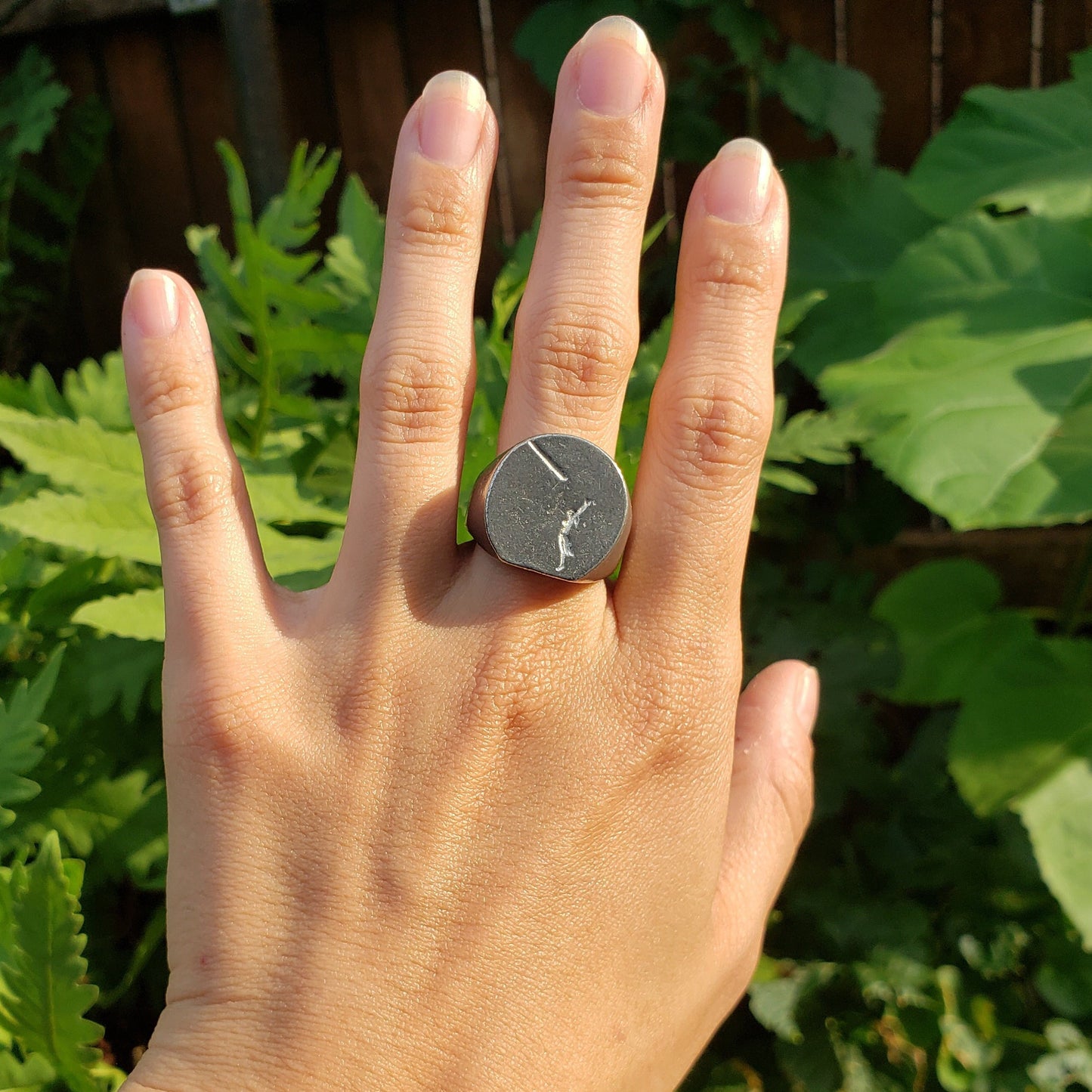 Caber toss throw wax seal signet ring